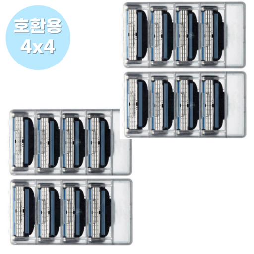 질레트 호환용 마하3 면도날 호환 마하 터보 면도기날