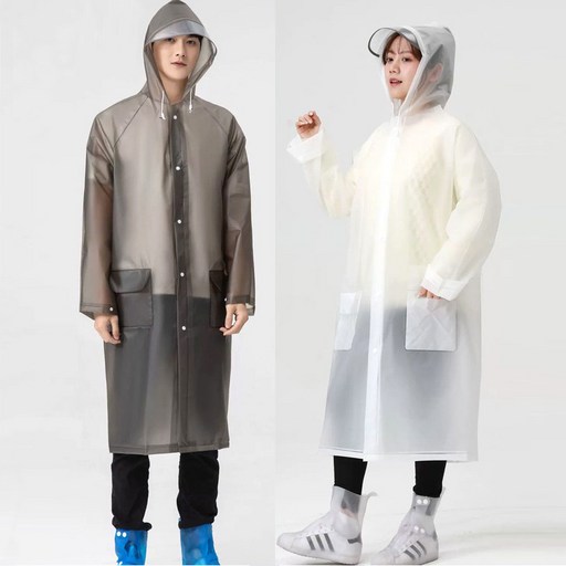 DANBI VALLEY 커플우비 비옷 코트형 우비 레인코트 남자 여자