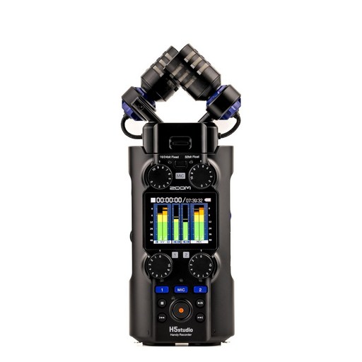ZOOM H5studio PCMIC 32bit 19.4 XY 4 6 줌 핸디 레코더 리니어 레코더 블랙 플로트