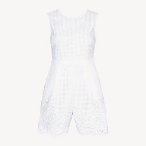 Tommy Hilfiger [Tommy Hilfiger] SUMMER SLEEVELESS ROMPER WW25630 Classic White