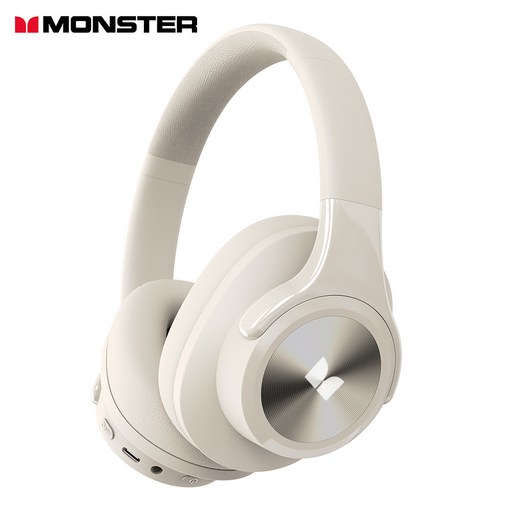 MONSTER 몬스터 초경량 오버이어 스테레오 블루투스 헤드폰 노이즈 캔슬링 접이식 유무선 겸용 게이밍 헤드셋