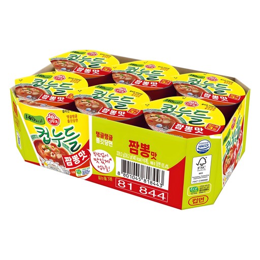 오뚜기 컵누들 짬뽕맛 38.2g