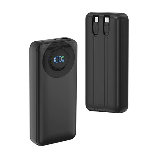 VergHatia 대용량 보조배터리 30000mAh 아이폰/삼성 갤럭시/샤오미 핸드폰 호환 22.5W PD고속 충전 보조밧데리 다중포트 충전 LED디스플레이 출장/여행용