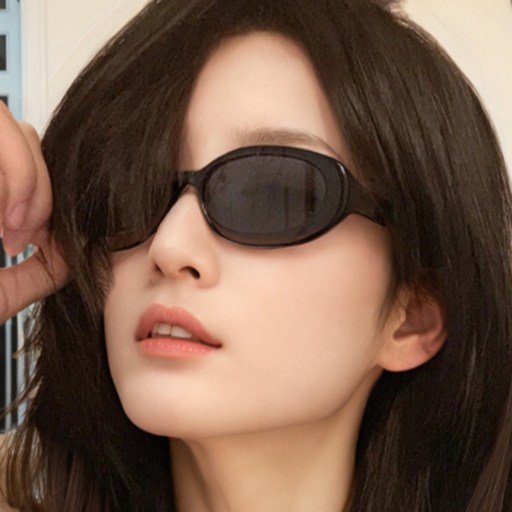 휴일여행 타원형 자외선차단 선글라스