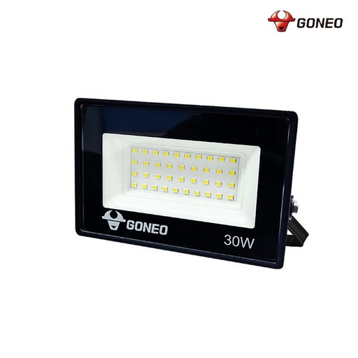 고네오 GONEO SIMPLE LED투광기 30W 블랙바디 주광색 방진 및 방수IP67 플리커프리+니트럴장갑2개포함