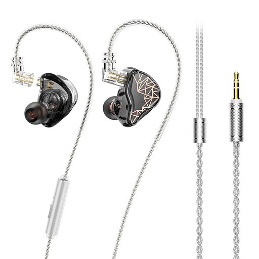 Lafitear LV 플래이너 & 다이나믹 드라이 유선 이어폰 3.5mm