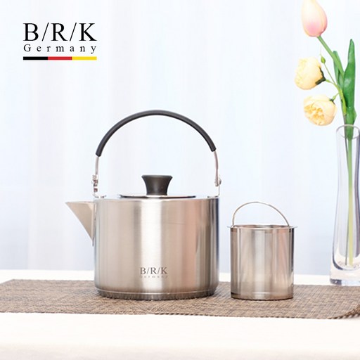독일 BRK 스테인레스 예쁜 주전자 인덕션 가스레인지 겸용