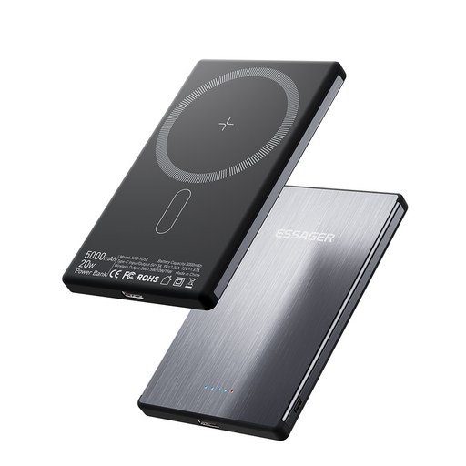 Essager 맥세이프 고속 무선충전 보조배터리 5000mAh