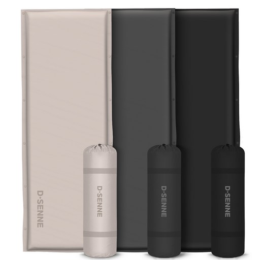 디센느 자충매트 고속 자동충전 에어매트 확장형 캠핑 매트 5cm, 차콜 그레이