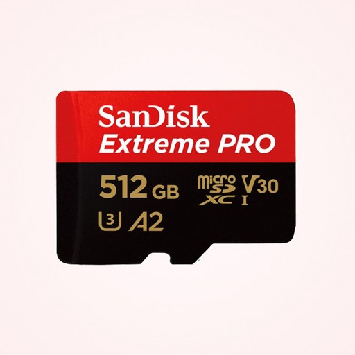 샌디스크코리아 공식인증정품 마이크로 SD 카드 익스트림 프로 QXCD 512GB ( SD 아답터포함 )