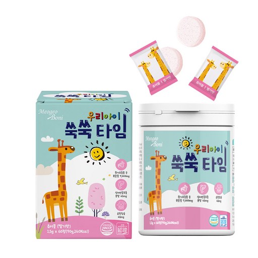 머거보니 우리아이 쑥쑥타임 황기추출물 유청칼슘 상어연골추출물