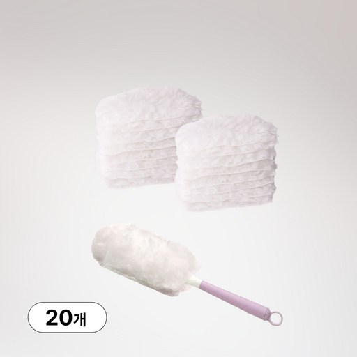 가득채움 360도 양면 먼지떨이 핸들 1개 + 리필 20매
