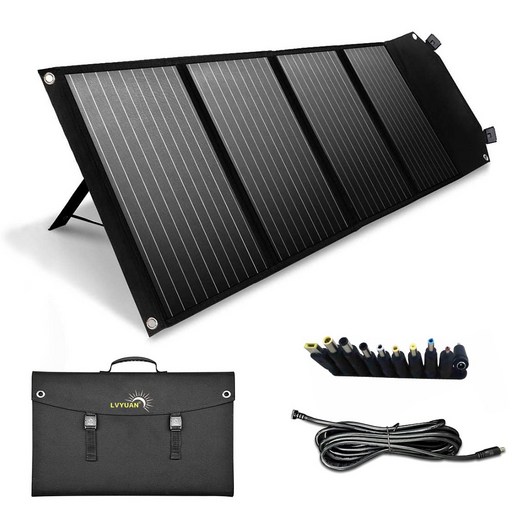녹원 휴대용 접이식 태양광패널 킴핑용 낚시용 전지판 120W 200W