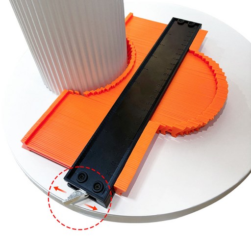 Garrl 윤곽 게이지 250mm*132mm 프로파일 도구 불규칙한 모양 복제 DIY 목공 건설 따기 조정 가능한 자물쇠 와 눈금자 포함