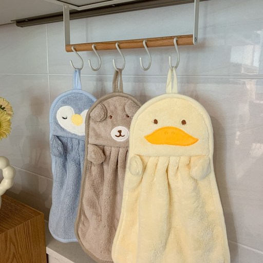 동물 핸드 타월 키친 타올 주방 행주 수건 3종 세트