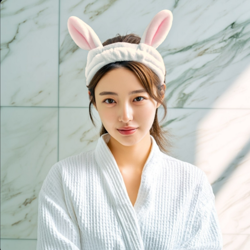 오데트 귀여운 극세사 토끼 세안밴드 헤어밴드