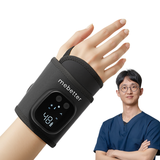 미베러 쿨손목 손목마사지기 공기압ems온열근적외선, 블랙, B201