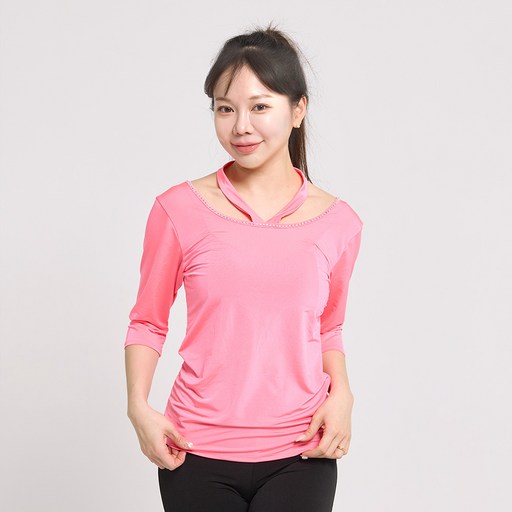 리나컴퍼니 무지초커티셔츠 LDT31300