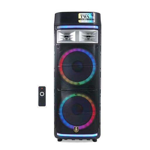 컴스 LED 이동식 UHF 블루투스 버스킹 노래방 앰프 CR500N TWS 싱글