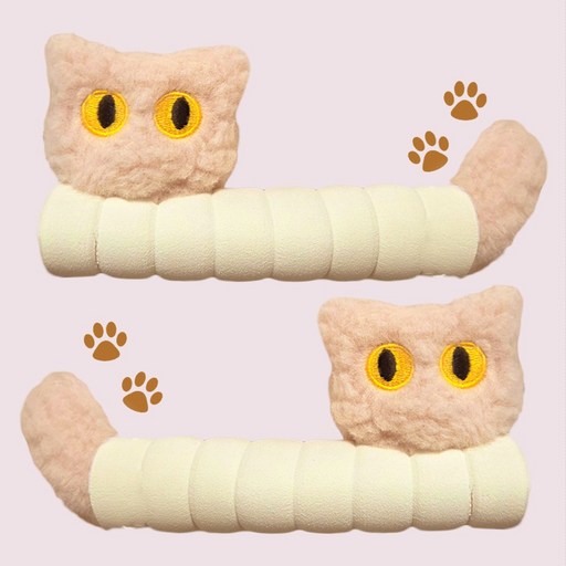 엔빙 귀여운 문손잡이 보호 쿠션 커버 2P 좌우 Set