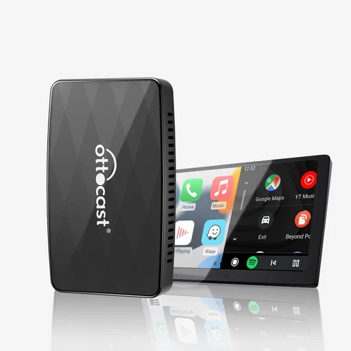 Ottocast MX 3in1 무선 안드로이드 오토 앤 애플 카플레이 미러링 동글 어댑터