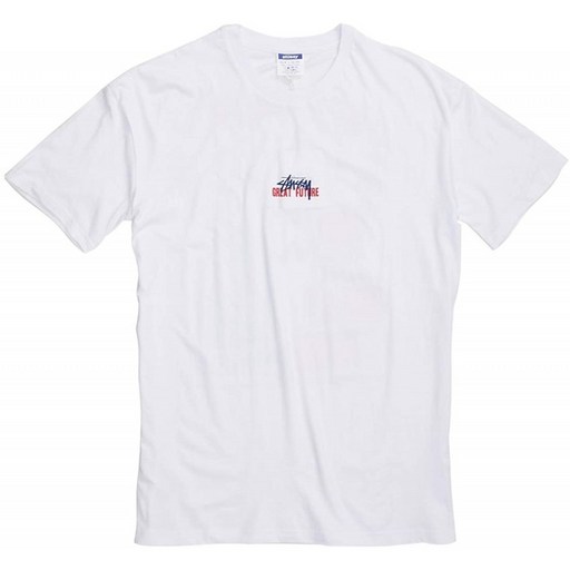 (스테유ー시ー)STUSSY GREAT FUTURE SS TEE반팔 T셔츠[병행 수입품](화이트 XXL)T셔츠 니트통판