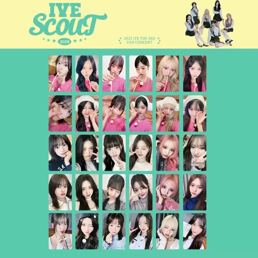 아이브 포카 THE 3RD FAN CONCERT 팬미팅 앨범 2025 IVE SCOUT DIVE Zone Day 굿즈 포토카드