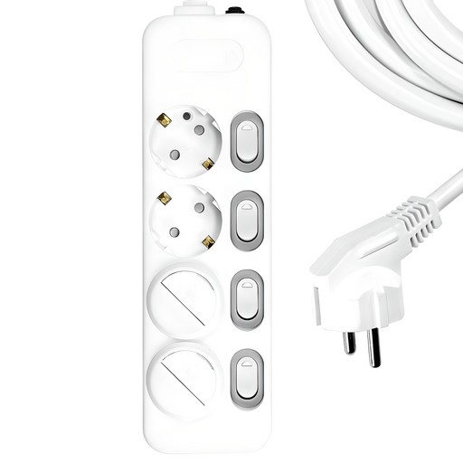 써지오 개별 스위치 멀티탭 4구 DH-1648-MT 안전커버 2p 추가 혜택