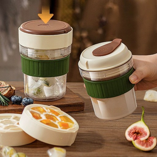 휴대용 얼음트레이 커피잔 500ml