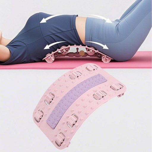 MOOZ 스트레칭보드 지압 마사지 허리자세교정 허리스트레칭기구