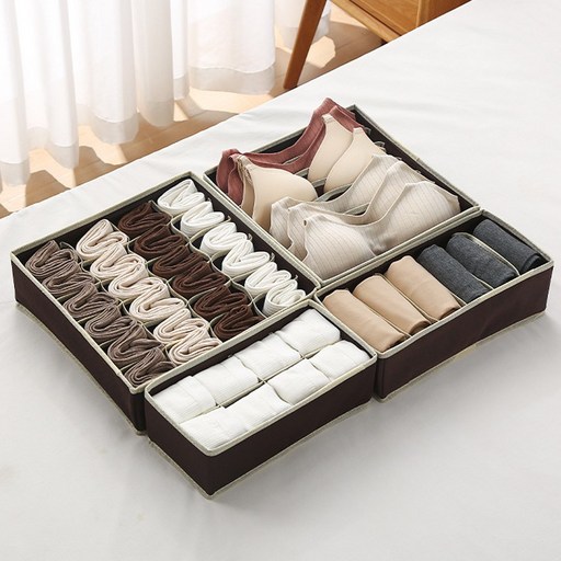 디이유 깔끔 간편 정리 속옷 정리함 4종