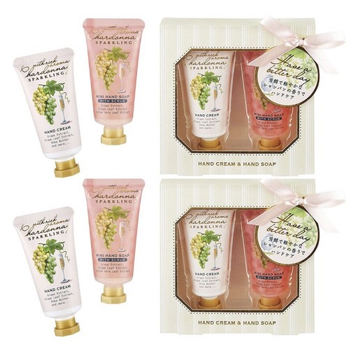 GPP 샤르도네 스파클링 핸드 크림 30ml & 솝 30ml 세트