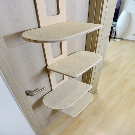 우드팟 고양이 프리미엄 분리형 문걸이 캣타워세트아이보리, 1개, 자작