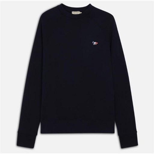 MAISON KITSUNE 20FW 메종키츠네 트리컬러폭스 맨투맨 네이비 20FWFM00322KM0001NA