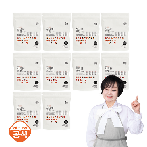 (키친스토리단독) 빅마마 이혜정 아주 편안한 맛 시크릿코인 분말육수 스틱형 신제품