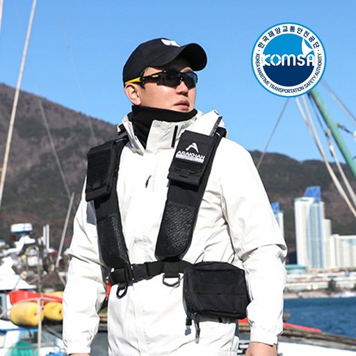 아라칸 팽창식 구명조끼 착용성 향상형 몰리형 WCP-F002 세트