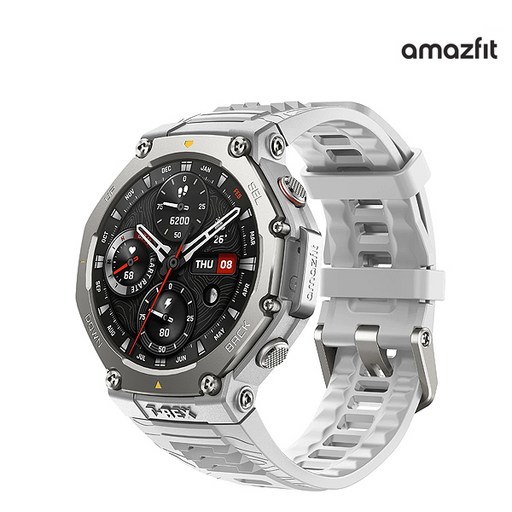 어메이즈핏 티렉스3 헤이즈 그레이 T-Rex3 스마트워치(구매사은품 3종)-ISK, 4.44cm, GPS + 블루투스