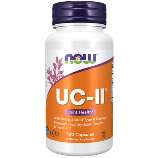 NOW Foods UC-II非變性二型膠原蛋白素食膠囊, 120顆, 1罐