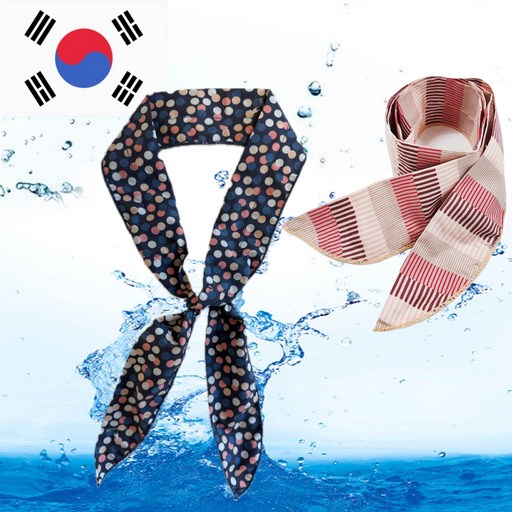 디자인바이원 국내산 냉감 쿨스카프 넥쿨러 2p 3p