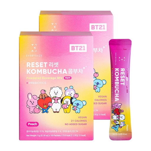 에브리데이즈 리셋 콤부차 복숭아
