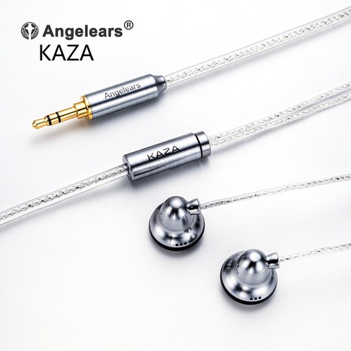 Angelears KAZA 15mm Dynamic Driver Flat In-ear Earphones High-Quality Sound Wired Earbuds