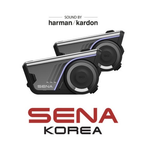 세나 60S 듀얼팩 2세대 하만카돈 메시 인터콤 3.0 IPX7방수 60S-01D 라이드글로우