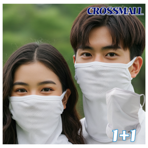 크로스몰 자외선차단 골프 마스크 1+1 셋트 프리사이즈