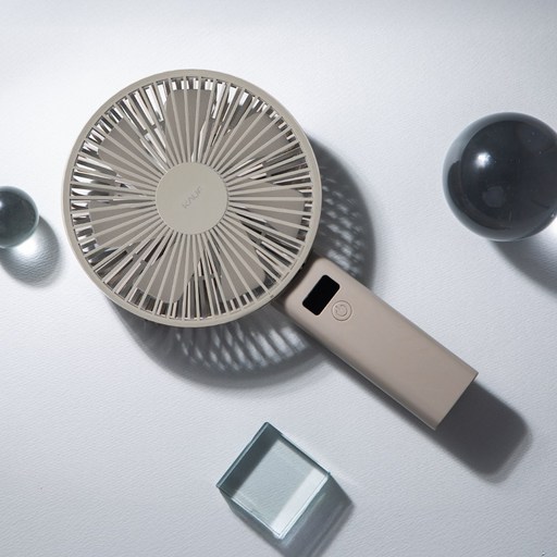 카프 BLDC모터 빅팬 접이식 빅헤드 스트랩 휴대용 핸디 선풍기 16cm, KF-BigFan01, 카키