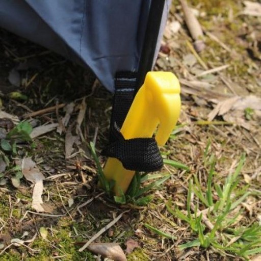 [가성비 최고]경량 단조팩 텐트고정 플라스틱 4p(19cm) 캠핑팩 YS21AP02