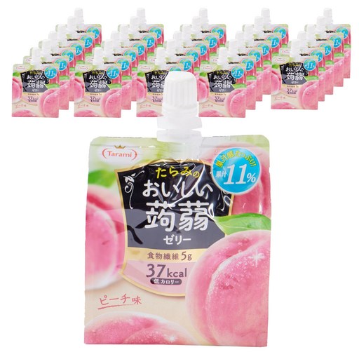 타라미 맛있는 곤약 젤리 피치 맛