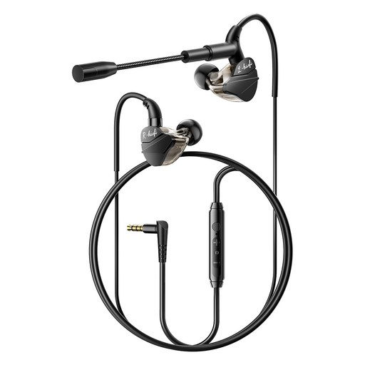 Essager 게이밍 붐마이크 유선 이어셋 AUX 이어폰 3.5mm/C타입 변환 케이블