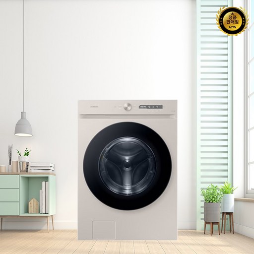 삼성전자 비스포크 그랑데 AI 세탁기 WF25CB8890BB 25kg 방문설치, 새틴 라이트베이지