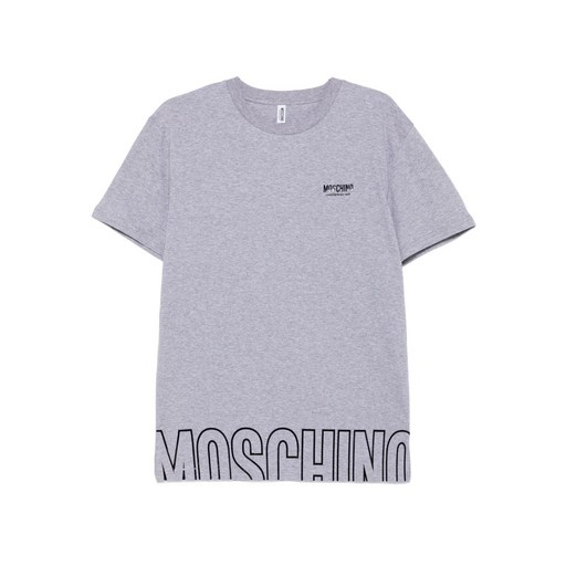 모스키노 로고 디테일 코튼 티셔츠