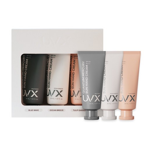 UVX 퀀텀 머큐리 자외선차단 선핸드크림 스페셜 선물세트(30ml x 3종)